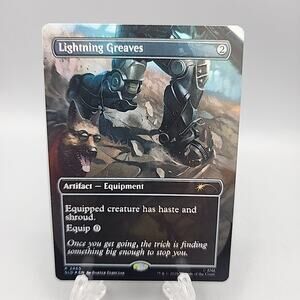 Lightning Greaves MTG Secret #2465 Rare Foil Fallout SLD Magic the Gathering